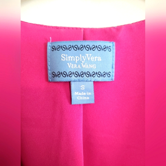 Vera Wang Pink Chiffon Dress - Picture 3 of 3